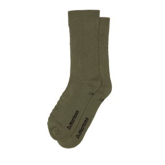 Dr. Martens Double Doc Cotton Blend Socks in Muted Olive