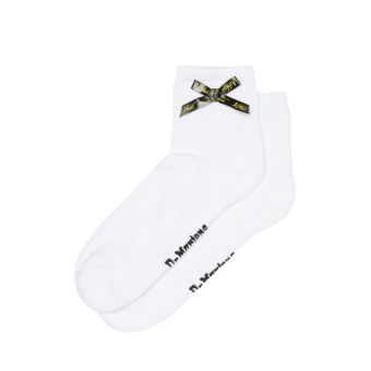 Dr. Martens Ankle Bow Cotton Blend Socks in White