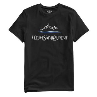Artgang Fleuve Saint-Laurent T-Shirt in Black