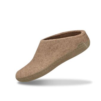 Glerups Slip-On with Leather Sole in Sand