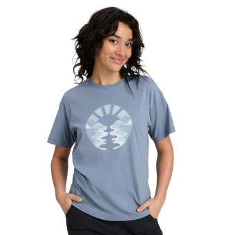 Kathmandu Women's Retro Sunset Organic Cotton T-shirt in At Twilight