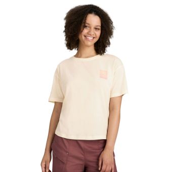 Kathmandu Women's Sunrise Flower Organic Cotton T-shirt in Natural