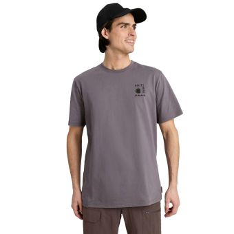 Kathmandu Camp Vibes Men's Organic Cotton T-shirt in Light Quartz