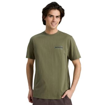 Kathmandu Men's Summit Print Organic Cotton T-shirt in Beech