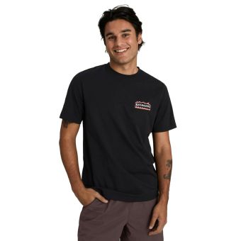 Kathmandu Men's Summit Print Organic Cotton T-shirt in Black