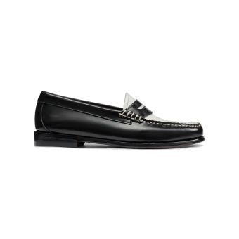 G.H.BASS Womens Whitney Weejuns Loafer in Black/White