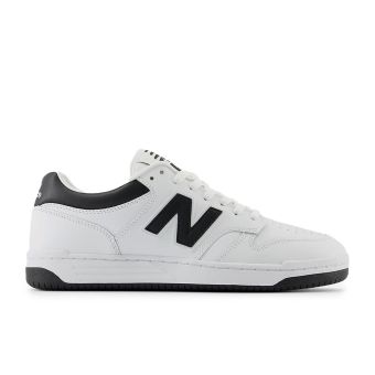 New Balance Unisex 480 in White with Black