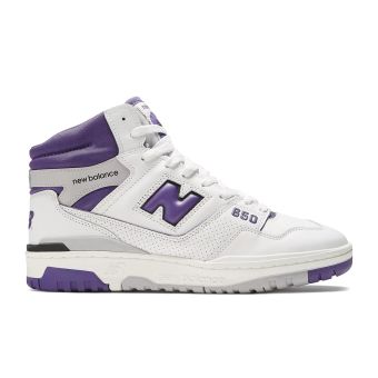 New Balance Men's 650 in White with interstellar and raincloud