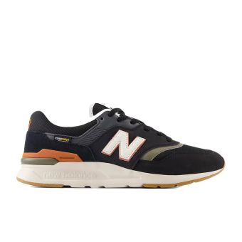 New Balance Men's 997H in Black with cayenne