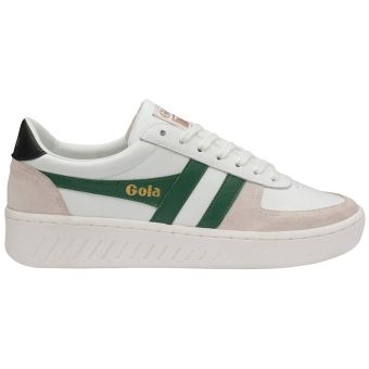 Gola Classics Men s Grandslam Elite Sneakers in Off White Evergreen Gum NEON Canada