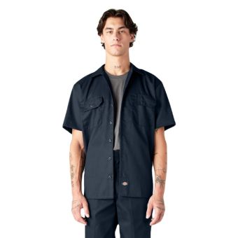 Dickies Short Sleeve Work Shirt in Dark Navy