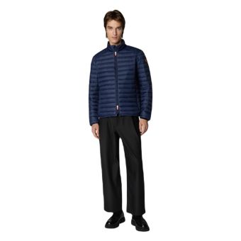 Save The Duck Men's Animal Free Puffer Jacket Alexander in Navy Blue