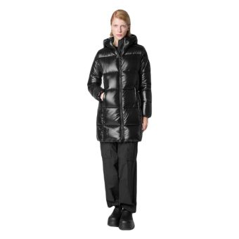 Save The Duck Women's Hooded Animal Free Puffer Coat Ines in Black