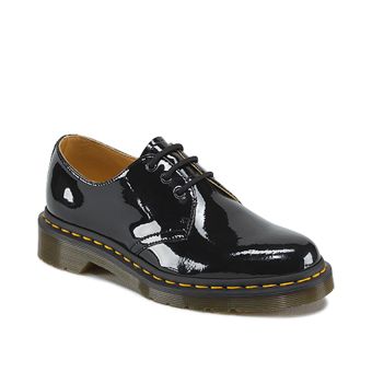 Dr. Martens 1461 Patent Women's Leather Oxford Shoes in Black Patent Lamper