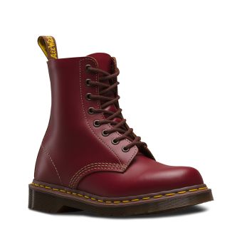 Dr. Martens 1460 Vintage Made In England Lace Up Boots in Oxblood Quilon