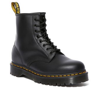 Dr. Martens 1460 Bex Smooth Leather Platform Boots in Black Smooth
