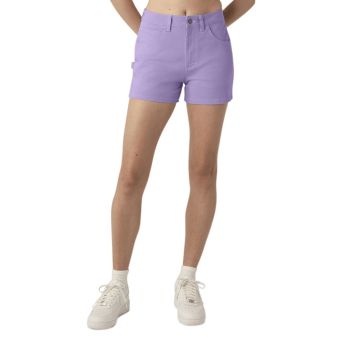 Dickies Women's High Waisted Carpenter Shorts, 3" in Purple Rose