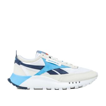 Reebok Classic Legacy Shoes in White/Turquoise/Navy
