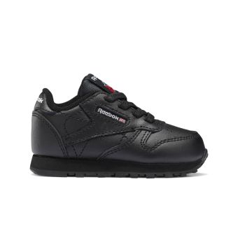 Reebok Classic Leather Shoes - Toddler in Core black / Core black / Core black
