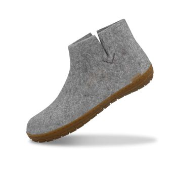 Glerups Boot with natural rubber sole in Grey