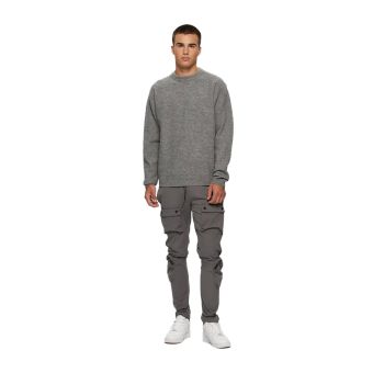 Kuwalla Brushed Knit Crew in Grey