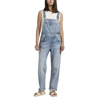 Silver Jeans Baggy Straight Leg Overalls in Indigo