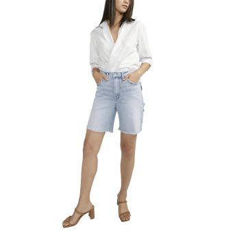 Silver Jeans 90s Carpenter Shorts in Indigo