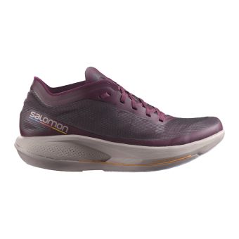Salomon Phantasm Women's Running Shoes in Grape Wine/Quail/Purple Heather