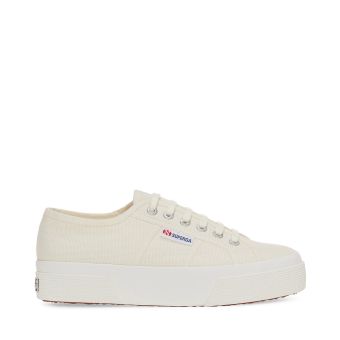 Superga 2740 Platform Sneakers in Beige Natural Avorio