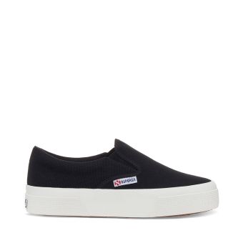 Superga 2740 Platform Slip-on Sneakers - Black