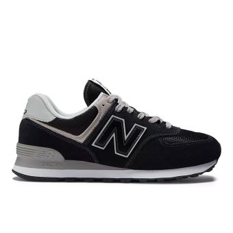 New Balance Men's 574 Core in Black with white