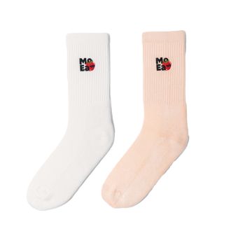 MoEa Bamboo Socks X2 Pairs in Apple