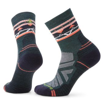 Smartwool Women's Hike Light Cushion Zig Zag Valley Mid Crew Socks in Twilight Blue