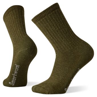 Smartwool Hike Classic Edition Full Cushion Solid Crew Socks in Military Olive