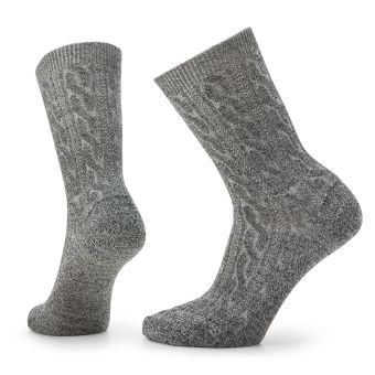 Smartwool Everyday Cable Crew Socks in Medium Gray