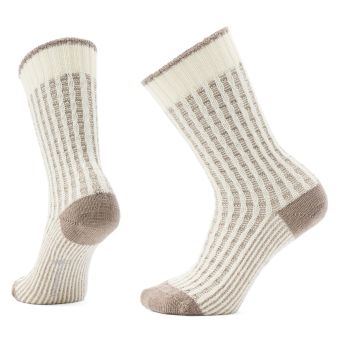 Smartwool Everyday Cozy Waffle Press Crew Socks Light Cushion in Natural