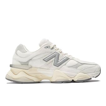 New Balance Unisex 9060 in Sea Salt with Concrete and Silver Metallic