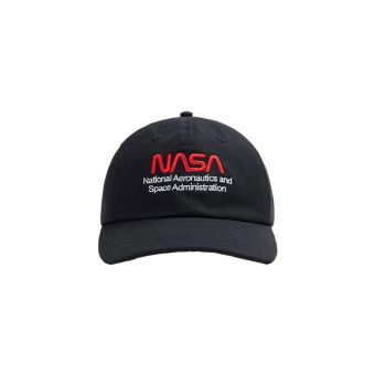 Alpha Industries Nasa Worm Logo Cap in Black