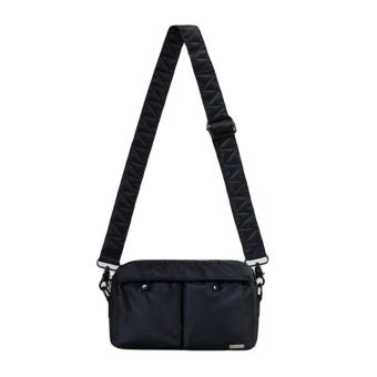 Alpha Industries Nylon Messenger Bag in Black