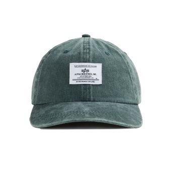 Alpha Industries Battlewash Cap in Dark Green