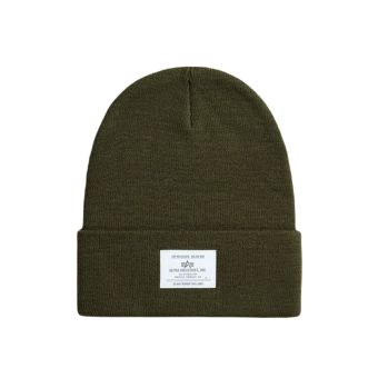 Alpha Industries Essential Beanie in Olive