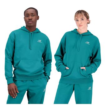 New Balance Uni-ssentials French Terry Hoodie in Teal