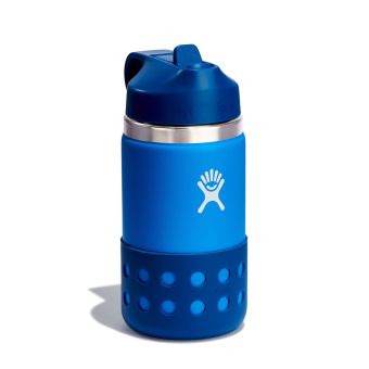 Hydro Flask 12 oz Kids Wide Mouth with Straw Cap in Lake
