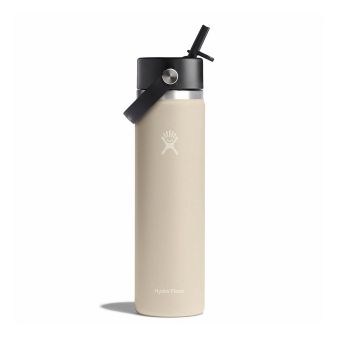 Hydro Flask 24 oz Wide Mouth with Flex Straw Cap in Oat