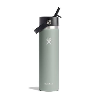 Hydro Flask 24 oz Wide Mouth with Flex Straw Cap in Agave