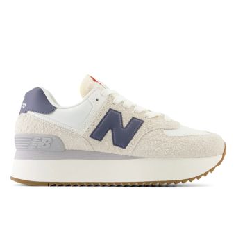 New Balance Women's 574+ in Linen with Sea Salt and Phantom