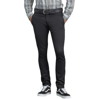 Dickies Men's Flex Skinny Straight Fit Work Pants in Black