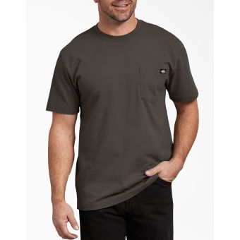 Dickies Men's Short Sleeve Heavyweight T-Shirt in Black Olive