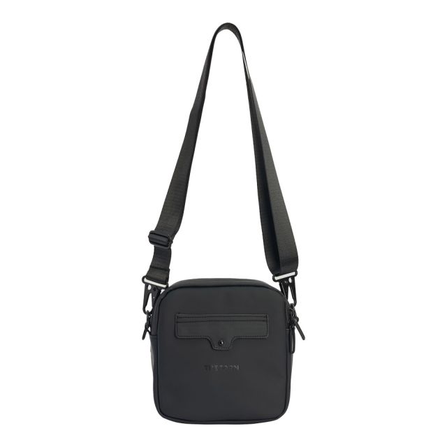 Tretorn PU Crossbody Waterproof Bag in Jet Black