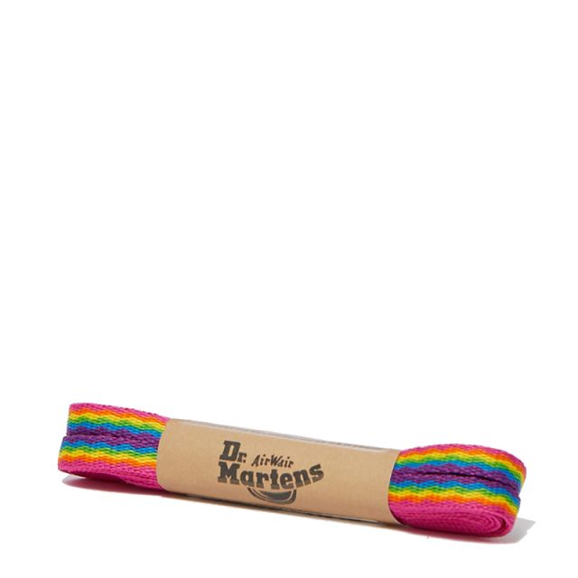 Dr. Martens 55 Inch (140 Cm) Flat Shoe Laces (8-10 Eye) in Rainbow